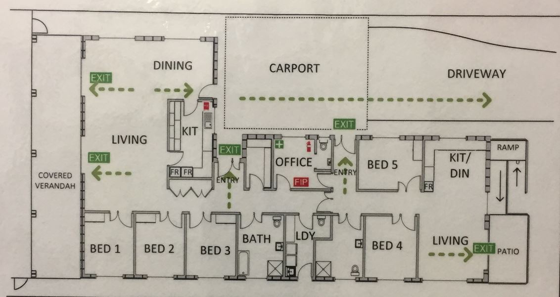 West Ryde – shared 5-bedroom all male home — Floorplan 1