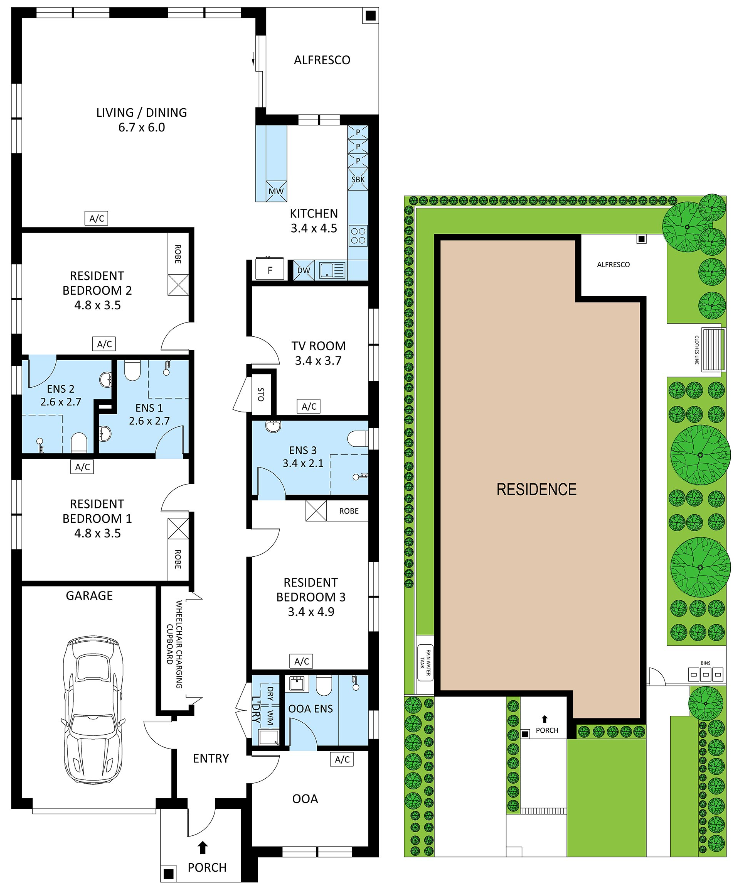 White Hills – HPS House 1:3 — Floorplan 1