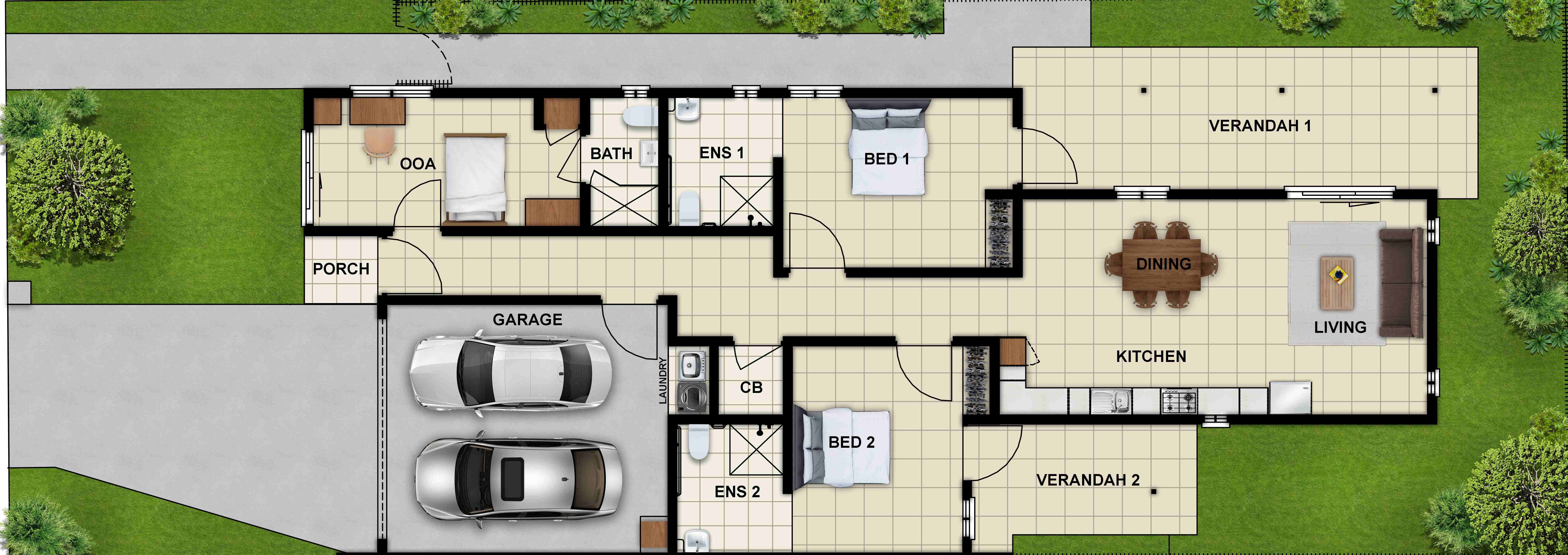 Brand new SDA in Bellamack, NT — Floorplan 1