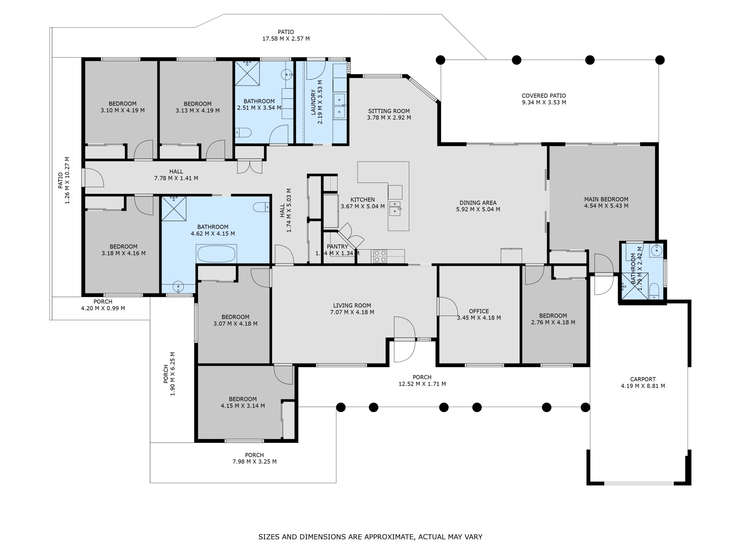 Disability house in quiet location, Thurgoona NSW 2640 — Floorplan 1