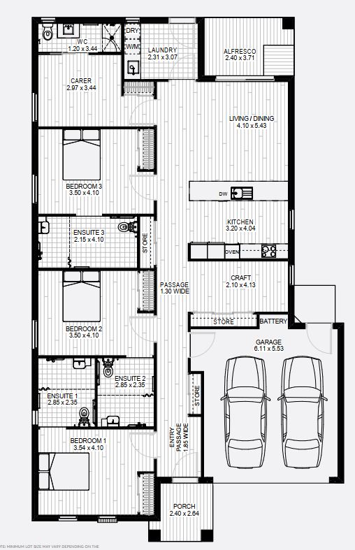 Brand New luxury SDA home Mickleham — Floorplan 1