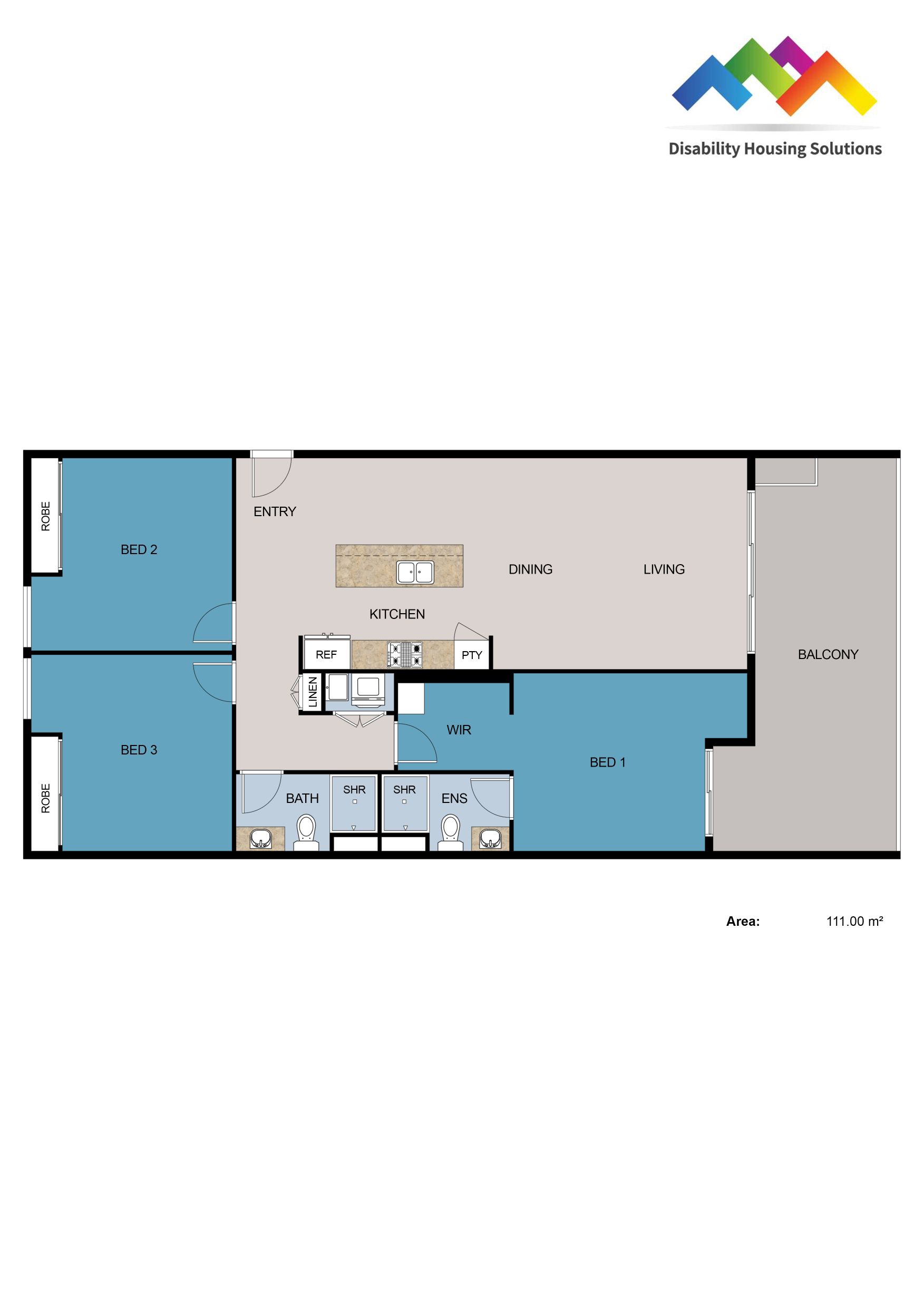BUDDINA, SUNSHINE COAST QLD - HPS APARTMENT — Floorplan 1