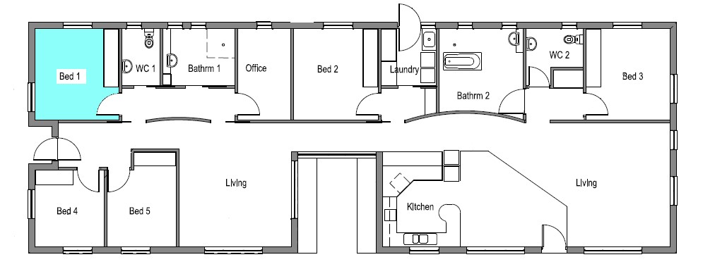 Specialist Disability Accommodation (SDA) registered as design category ‘Fully Accessible’ — Floorplan 1