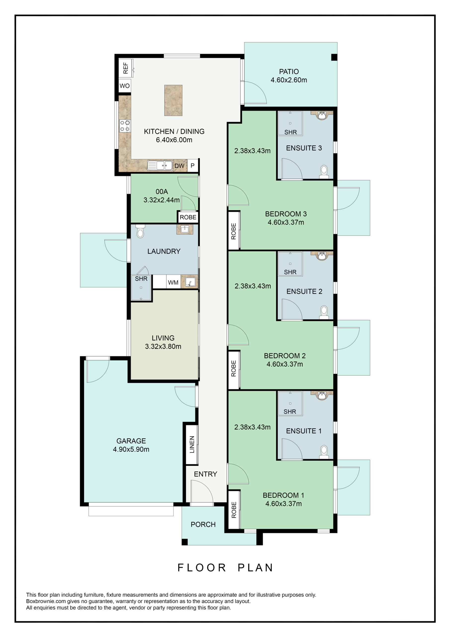 3 Bedroom Shared Home, Smithfield.. — Floorplan 1
