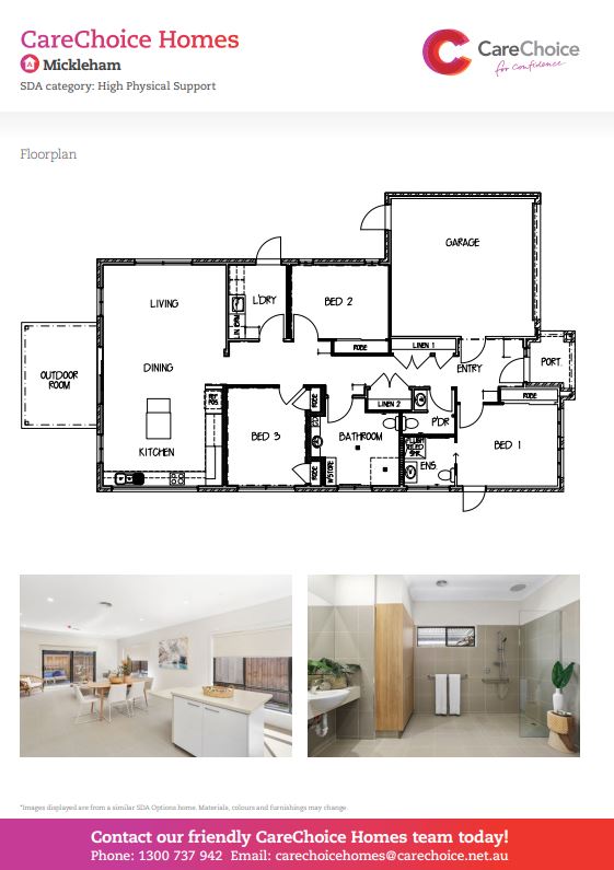 Mickleham – Modern HPS/FA/IL Home Available Now — Floorplan 1