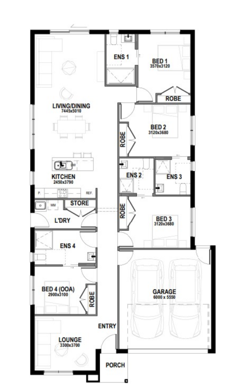 Fangorn Street, Clyde VIC 3987 — Floorplan 1