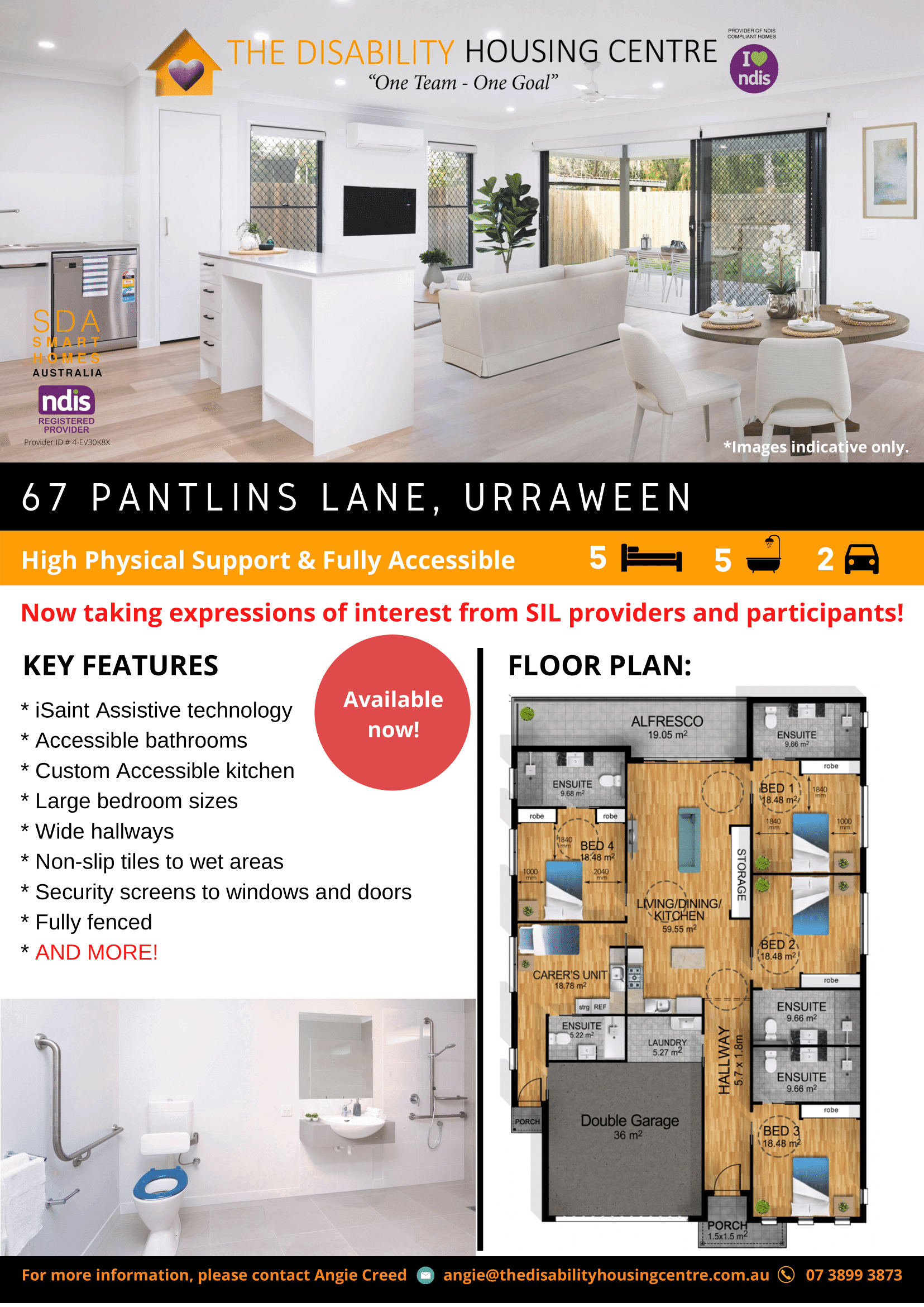 Stylish smart SDA Home in Hervey Bay QLD — Floorplan 1