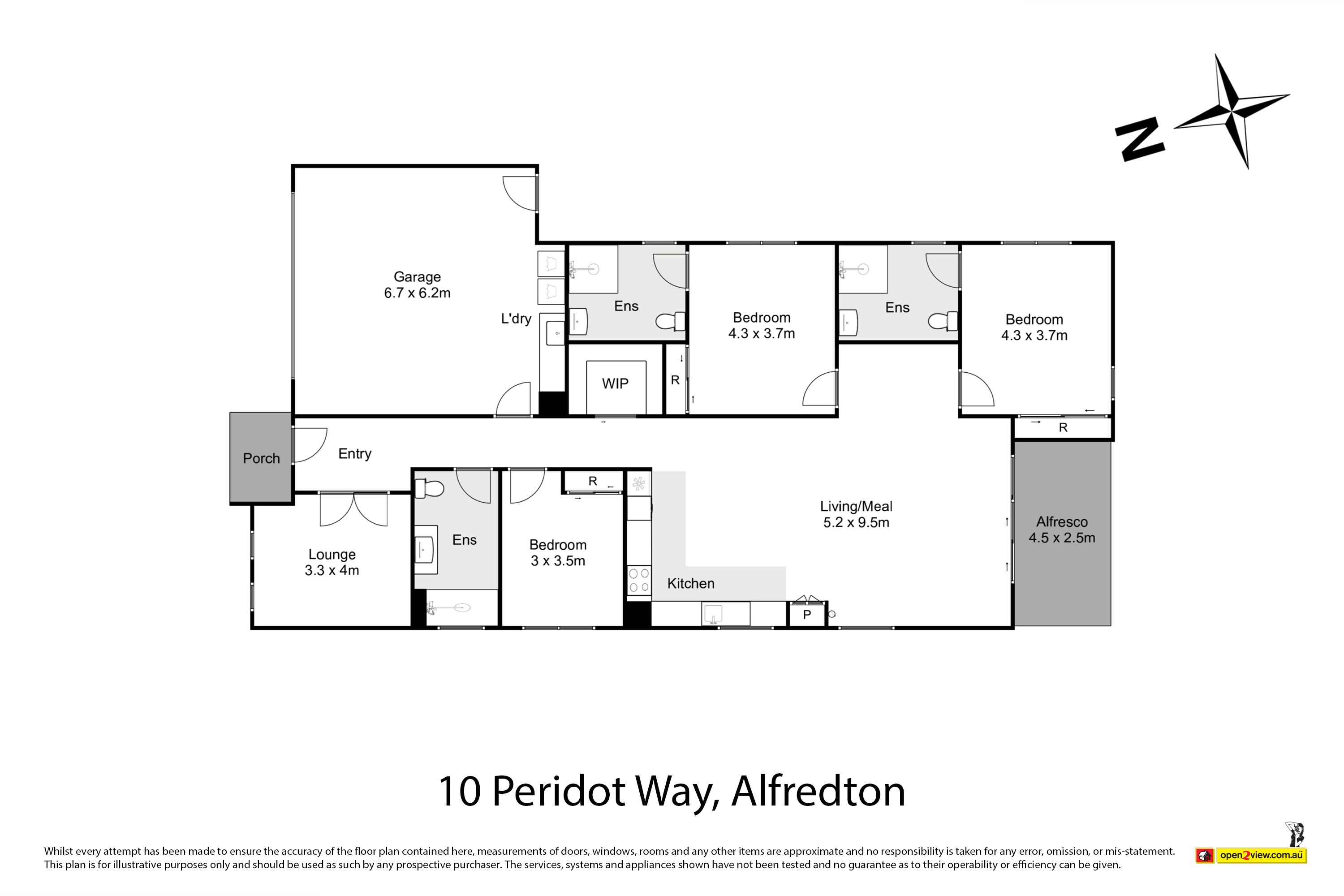 2 Resident HPS House - Alfredton Central Estate Ballarat VIC — Floorplan 1