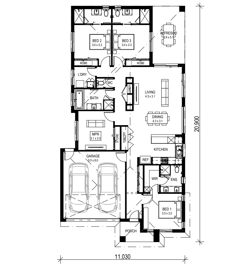 Armstrong Creek SIL — Floorplan 1