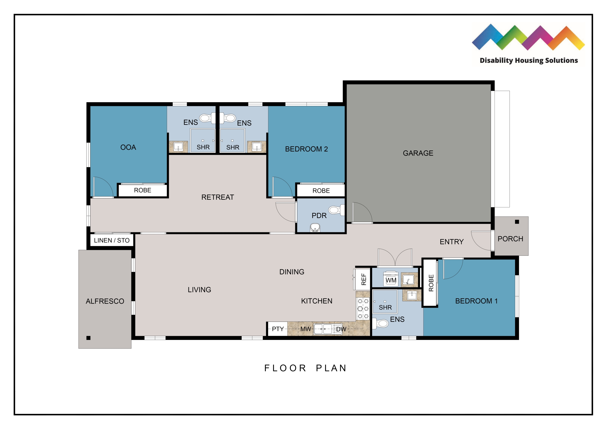 Pialba, Hervey Bay Qld - Improved Livability House — Floorplan 1