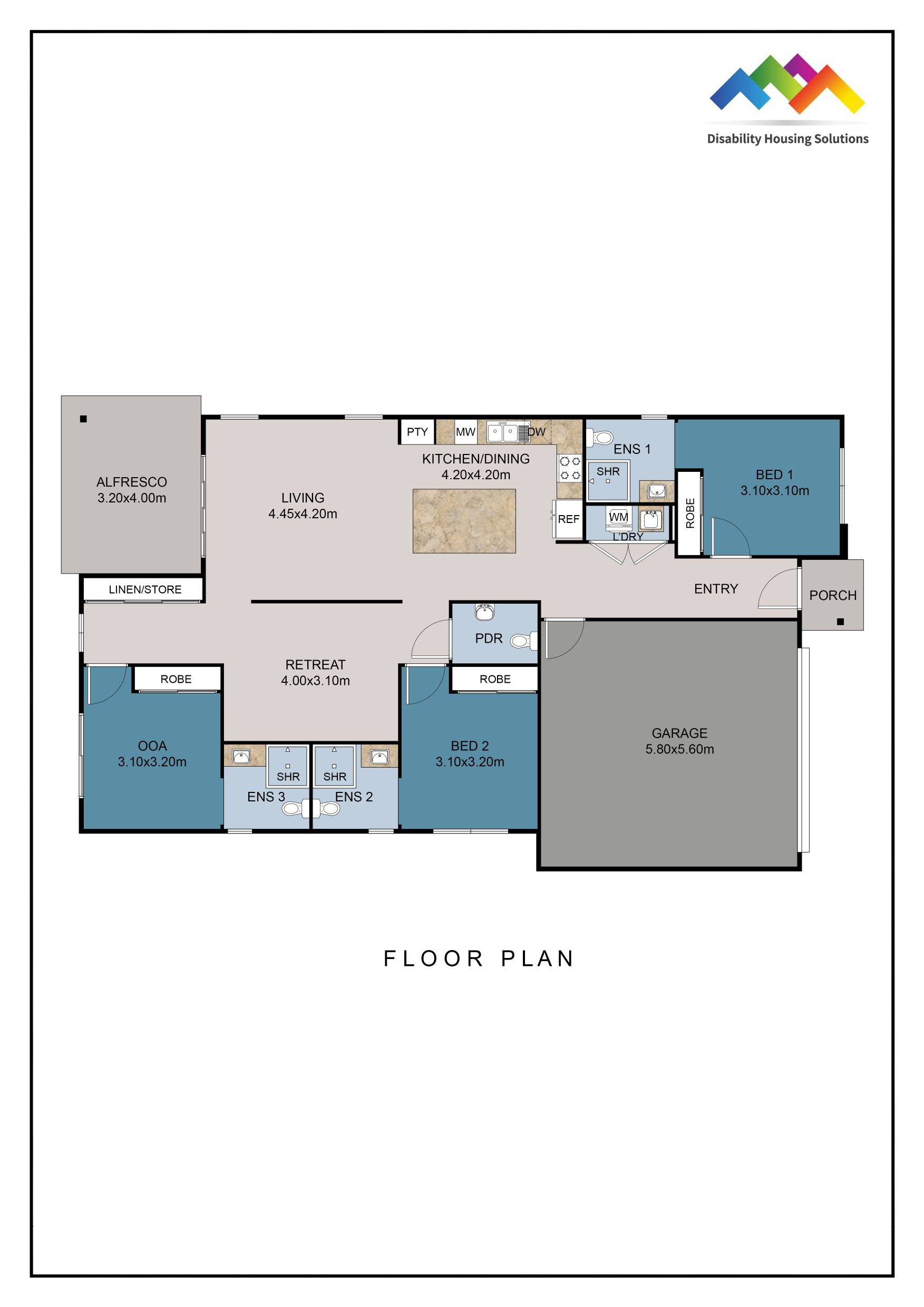 CABOOLTURE QLD – IMPROVED LIVEABILITY HOUSE — Floorplan 1