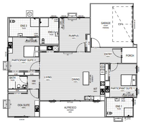 Accessible Living: Your Tailored Support Home in Bellbird Park — Floorplan 1