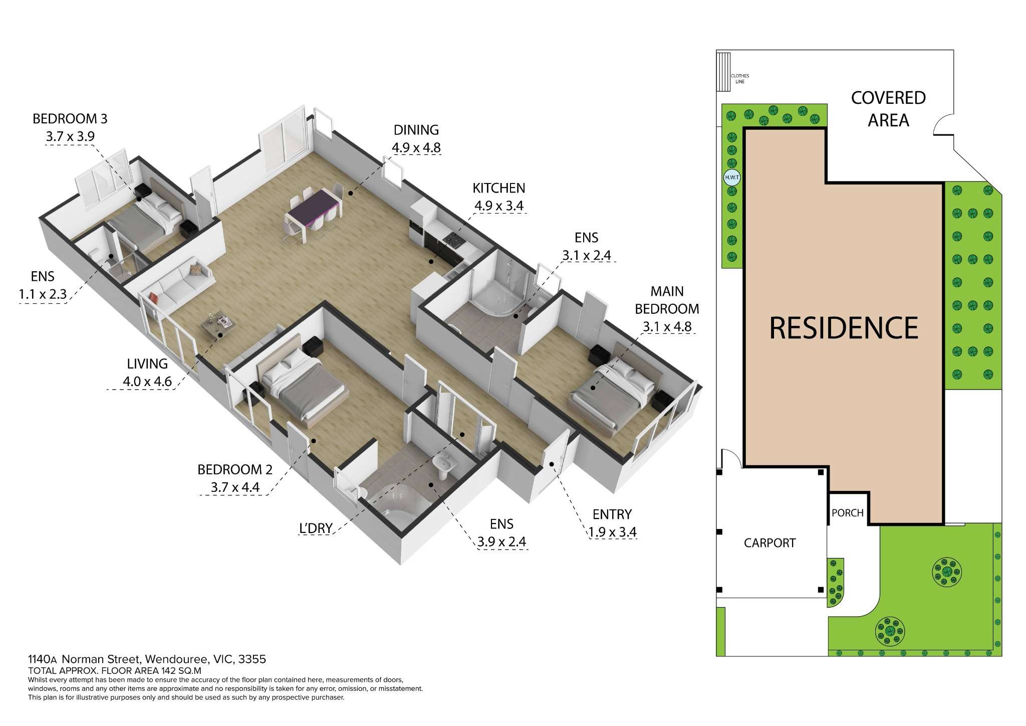 Wendouree (Norman Street) — Floorplan 1