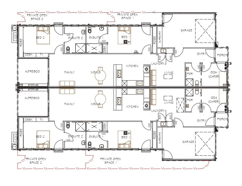 Purpose-Built HPS SIL Home in Dandenong — Floorplan 1