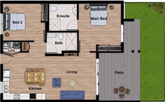 Single Tenancy - HPS Apartments in East Ipswich READY NOW — Home image 3
