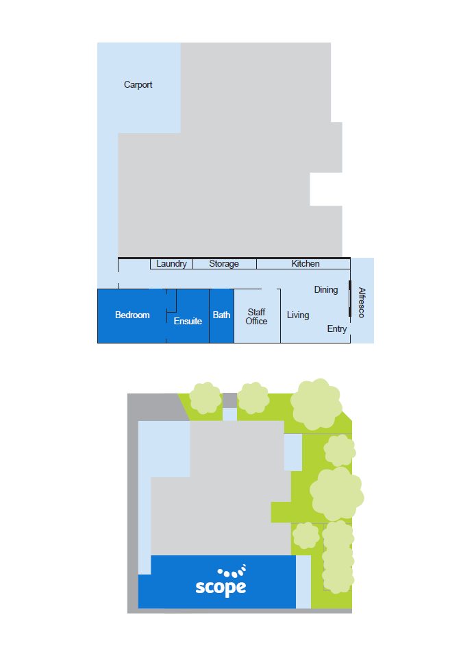 Supported Independent Living in Sunshine North — Floorplan 1
