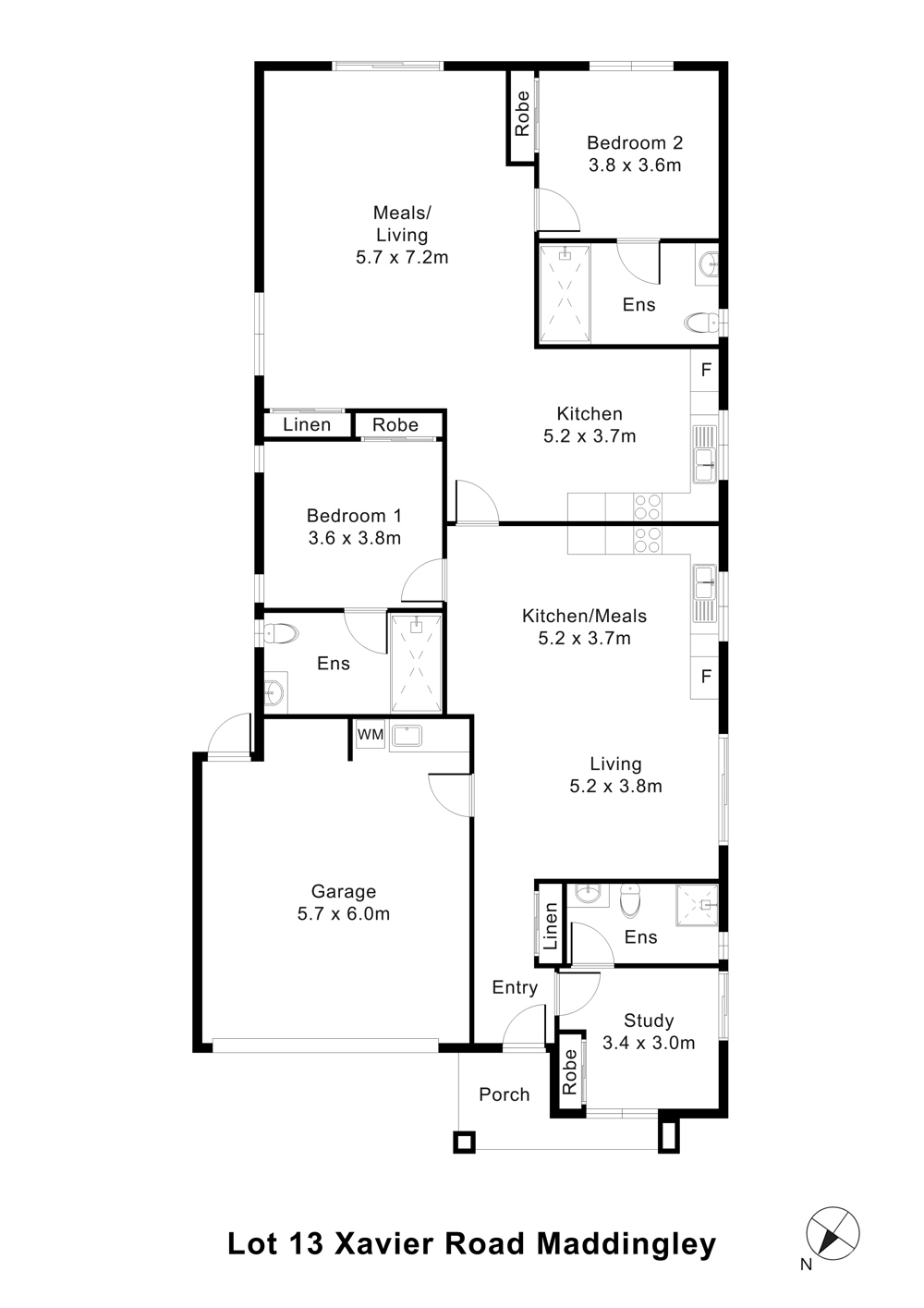 Robust SDA | 2 Participants + OOA | Two Independent Spaces on One Title — Floorplan 1
