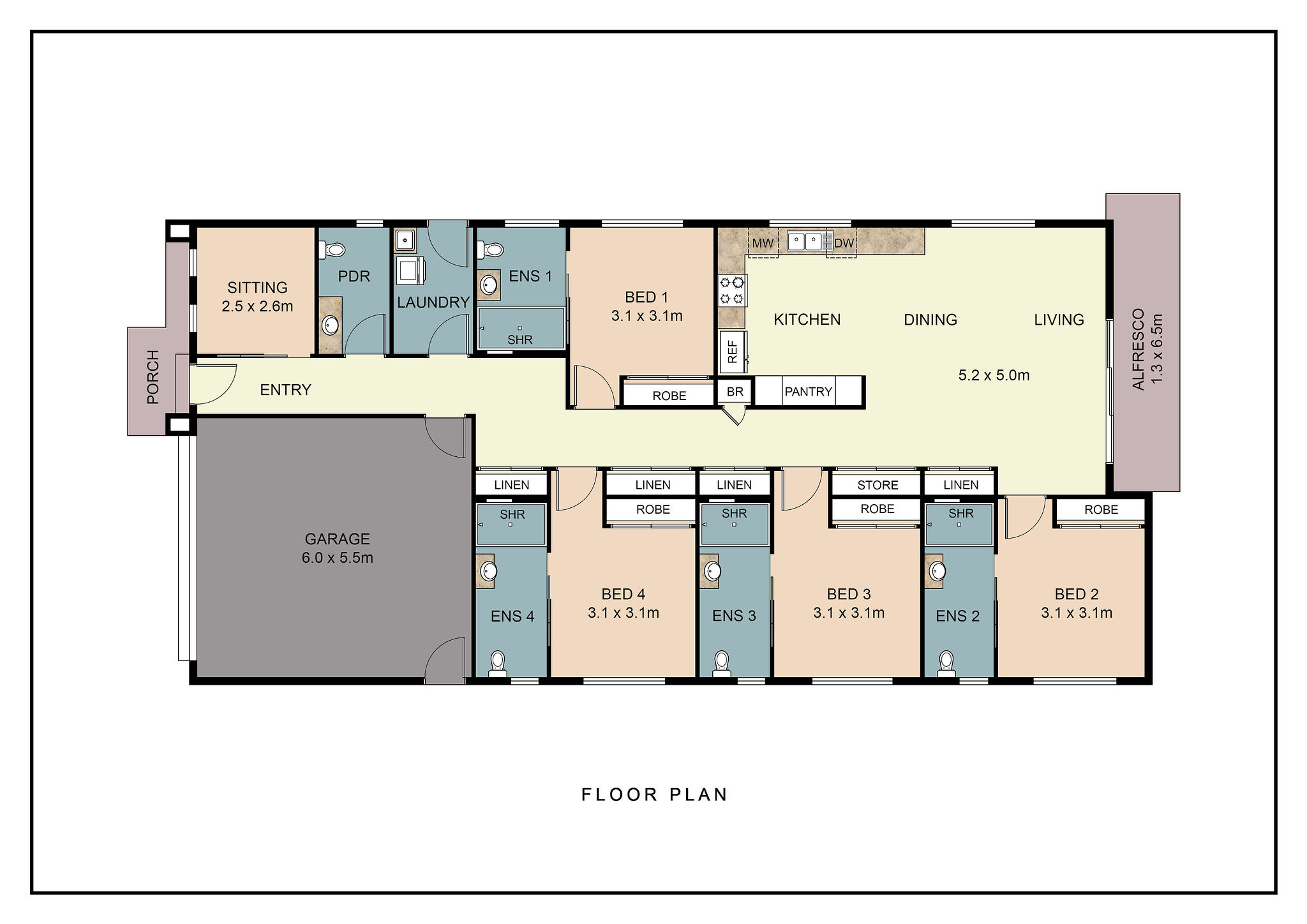 Gleneagle, Beaudesert QLD - Robust House — Floorplan 1