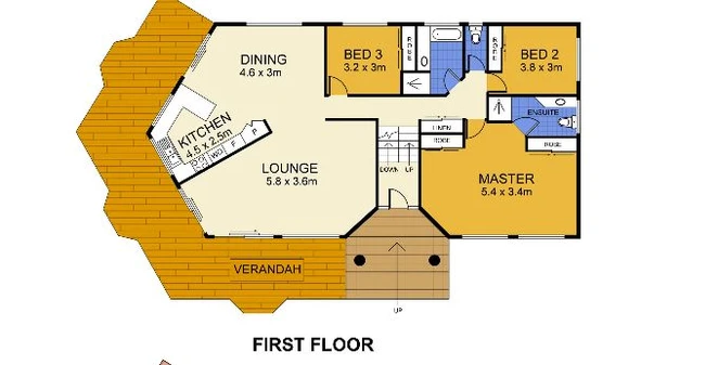 NDIS Supported Housing Sunshine Coast SIL, STA, MTA, ILO — Floorplan 1
