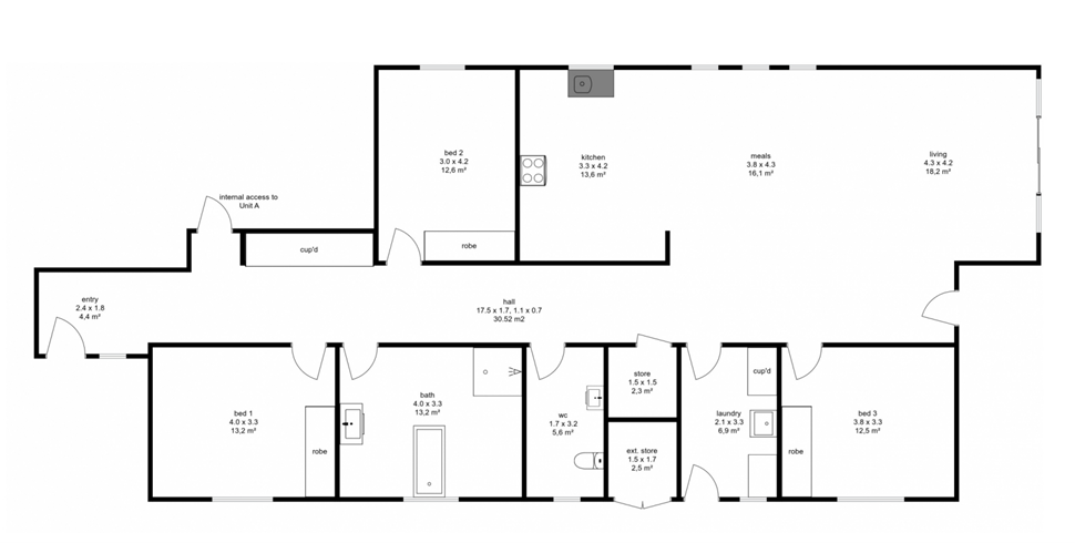 Come explore this bright and inviting Fully Accessible 3 share home — Floorplan 1