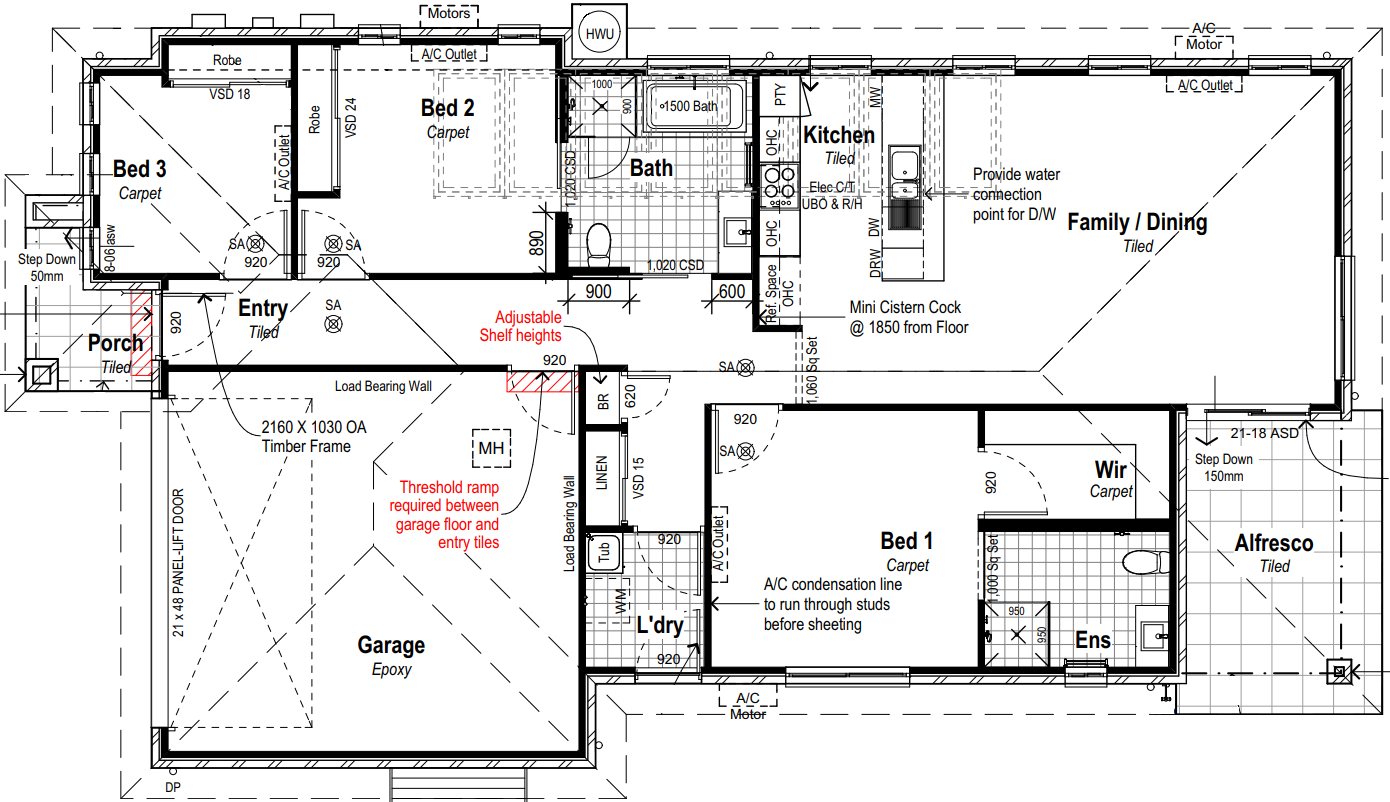2 SDA (Improved Liv.) + Guest Room or OOA — Floorplan 1