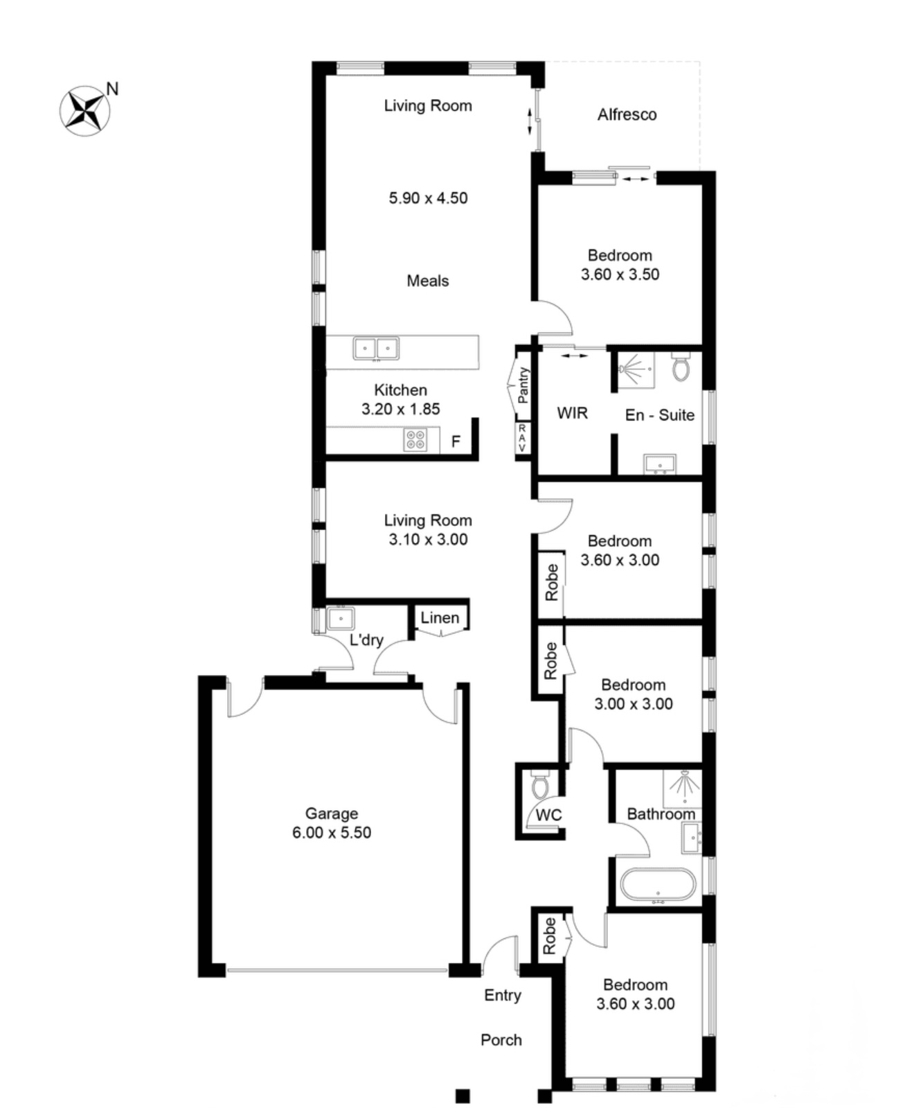 1:3 SIL House — Floorplan 1