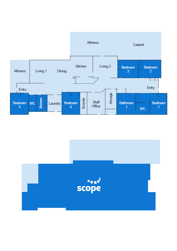 Supported Independent Living in Mooroolbark — Floorplan 1