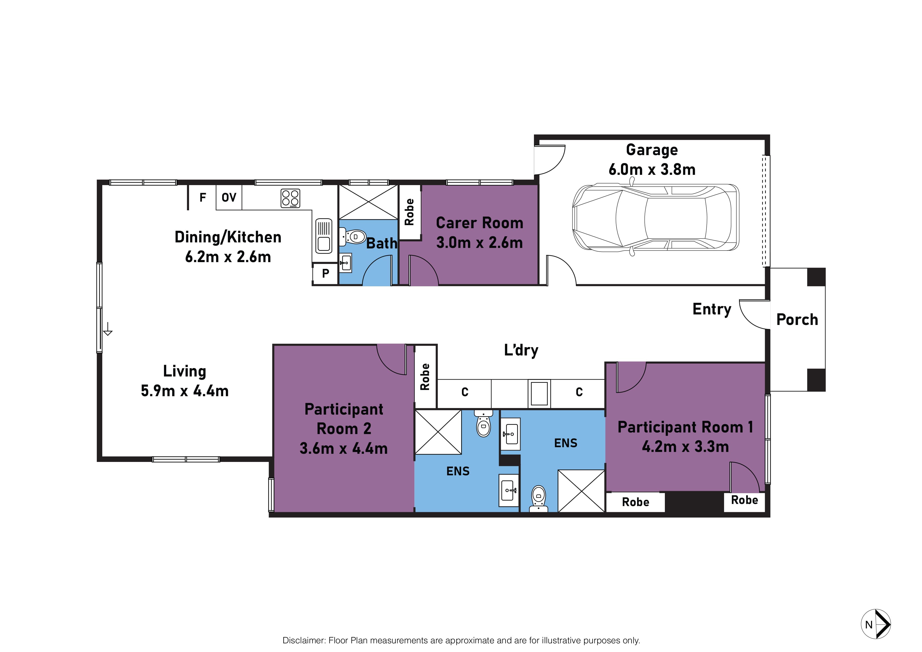Beautiful Accessible SIL in Dandenong - TAC / NDIS / NIISQ & DFFH — Floorplan 1