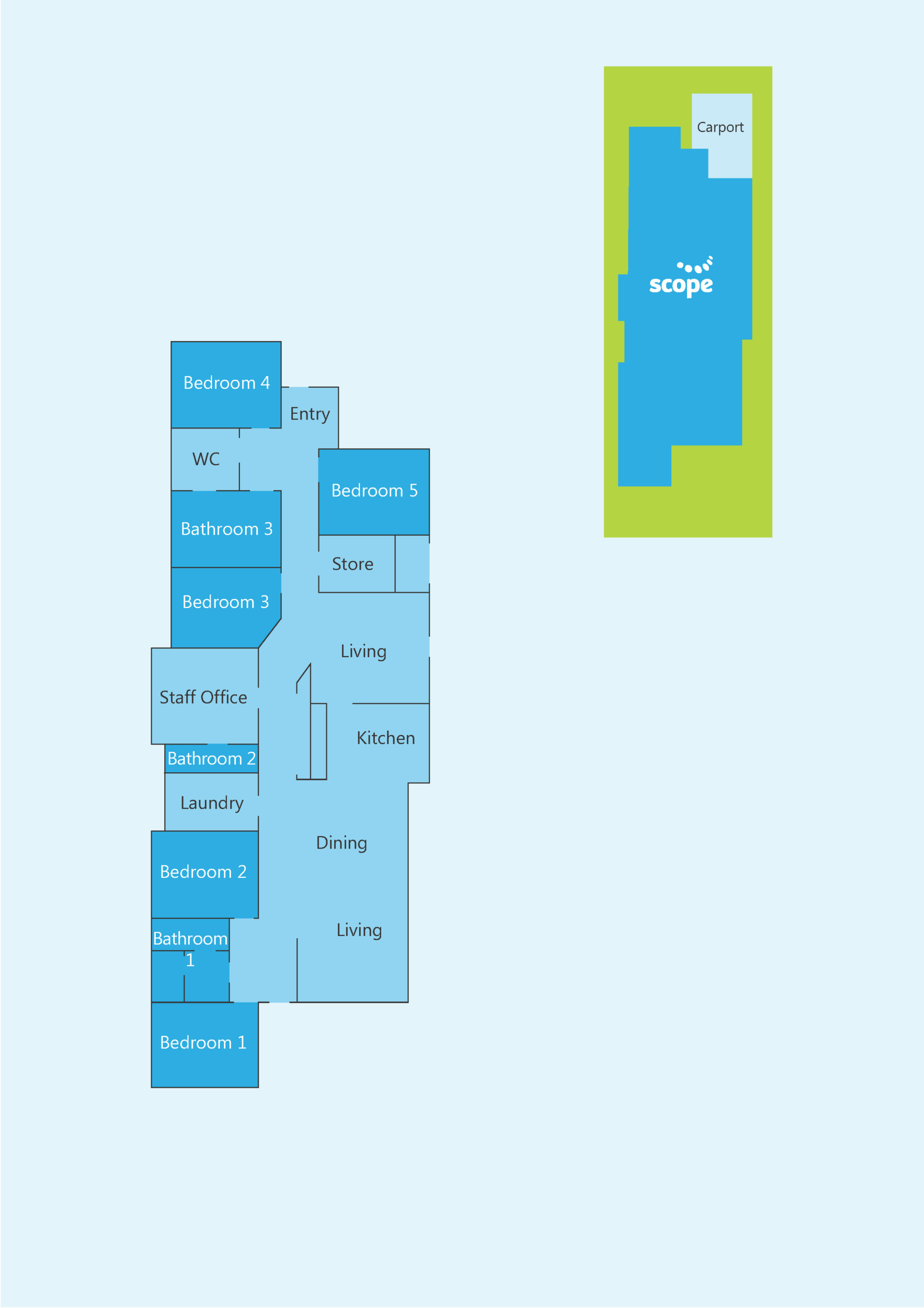 Supported Independent Living in Preston — Floorplan 1