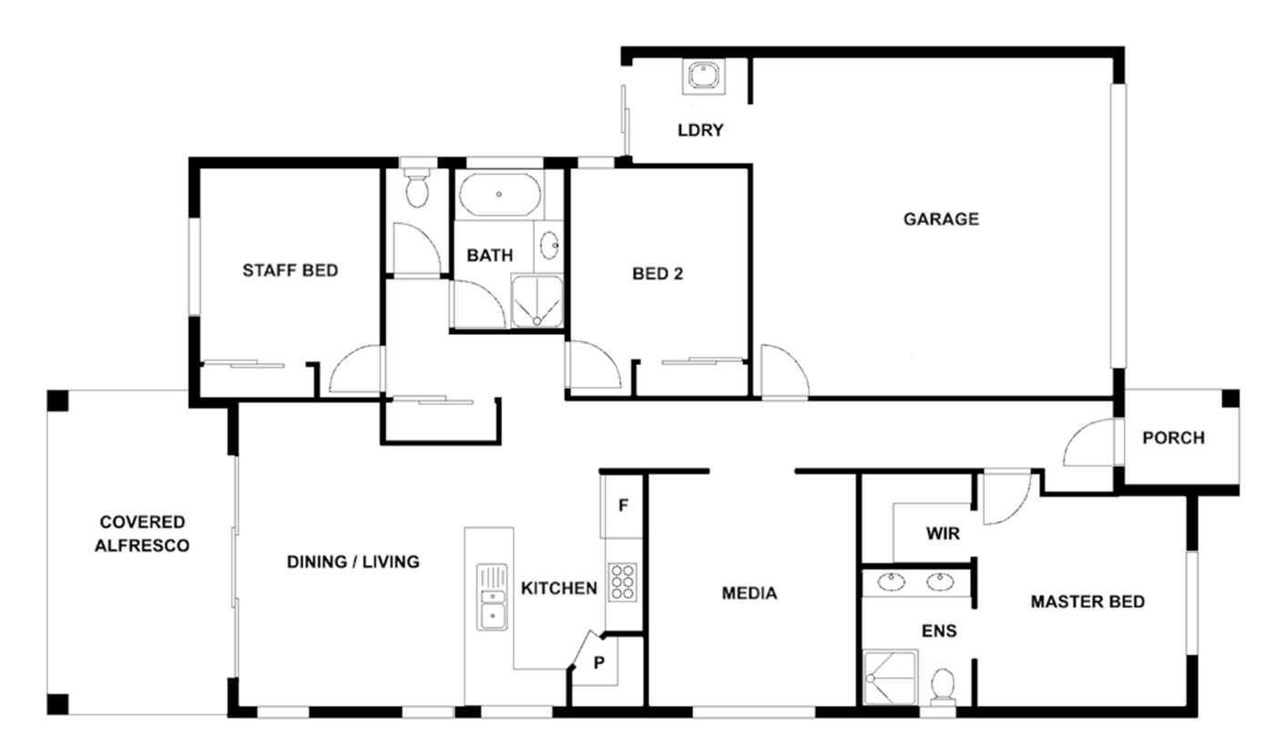 SIL Vacancy - Master Bedroom Available: Sunshine Coast (Nirimba, QLD) — Floorplan 1