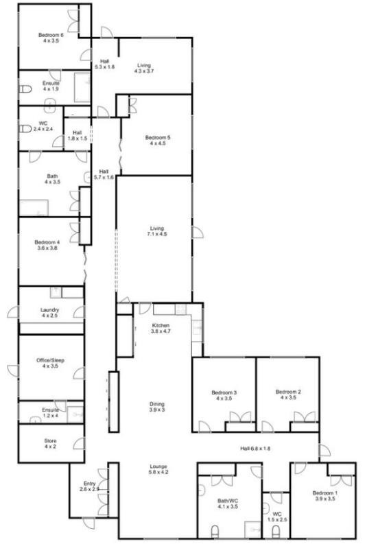 Country living in the township of Rochester. — Floorplan 1