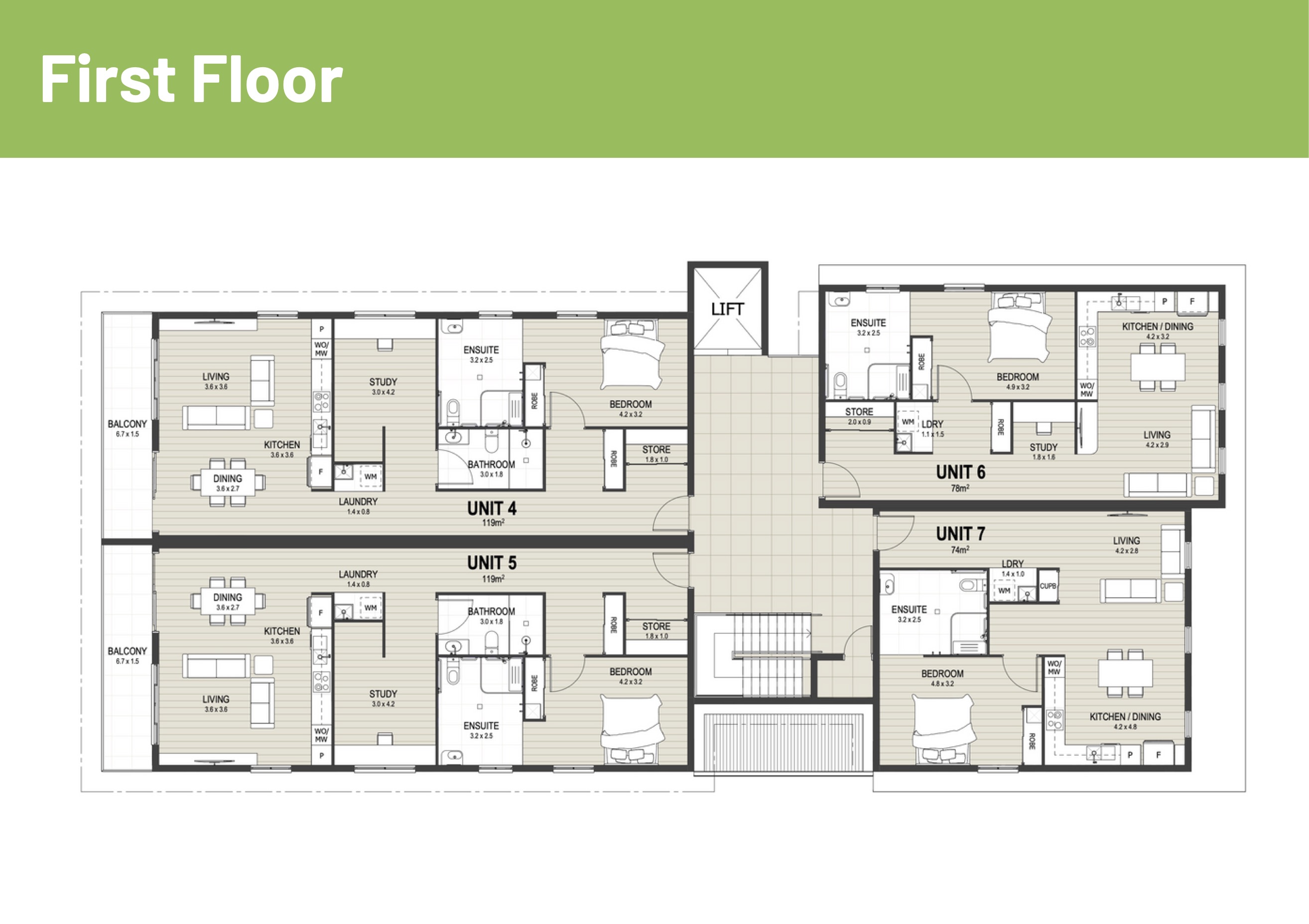 Brand New 1-Bedroom HPS Apartments, Hope Island QLD — Floorplan 2