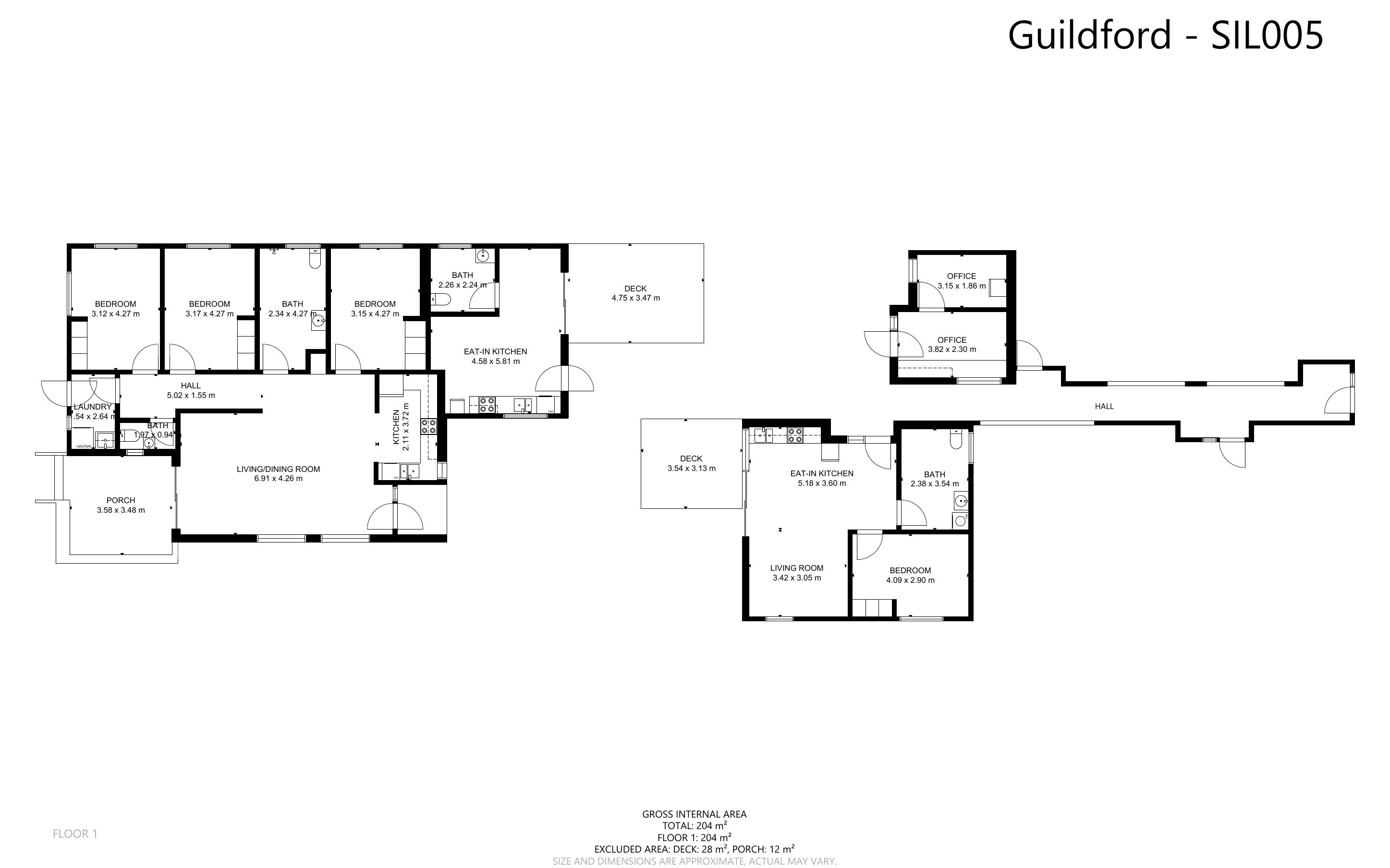 Guildford, Parramatta: Sunny and lovely villa — Floorplan 1