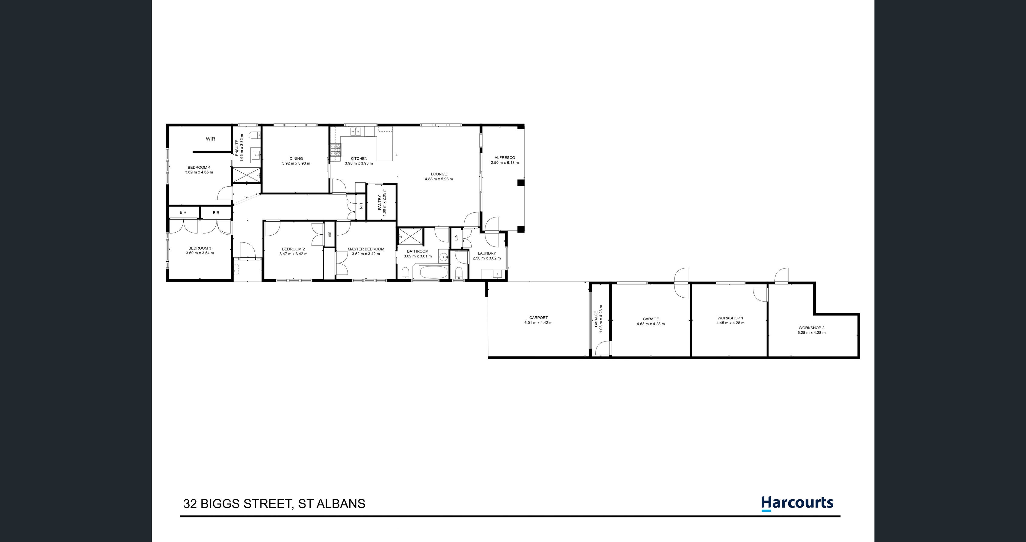 Cosy Home -Respite, SIL in St Albans, Victoria -Wheelchair friendly — Floorplan 1
