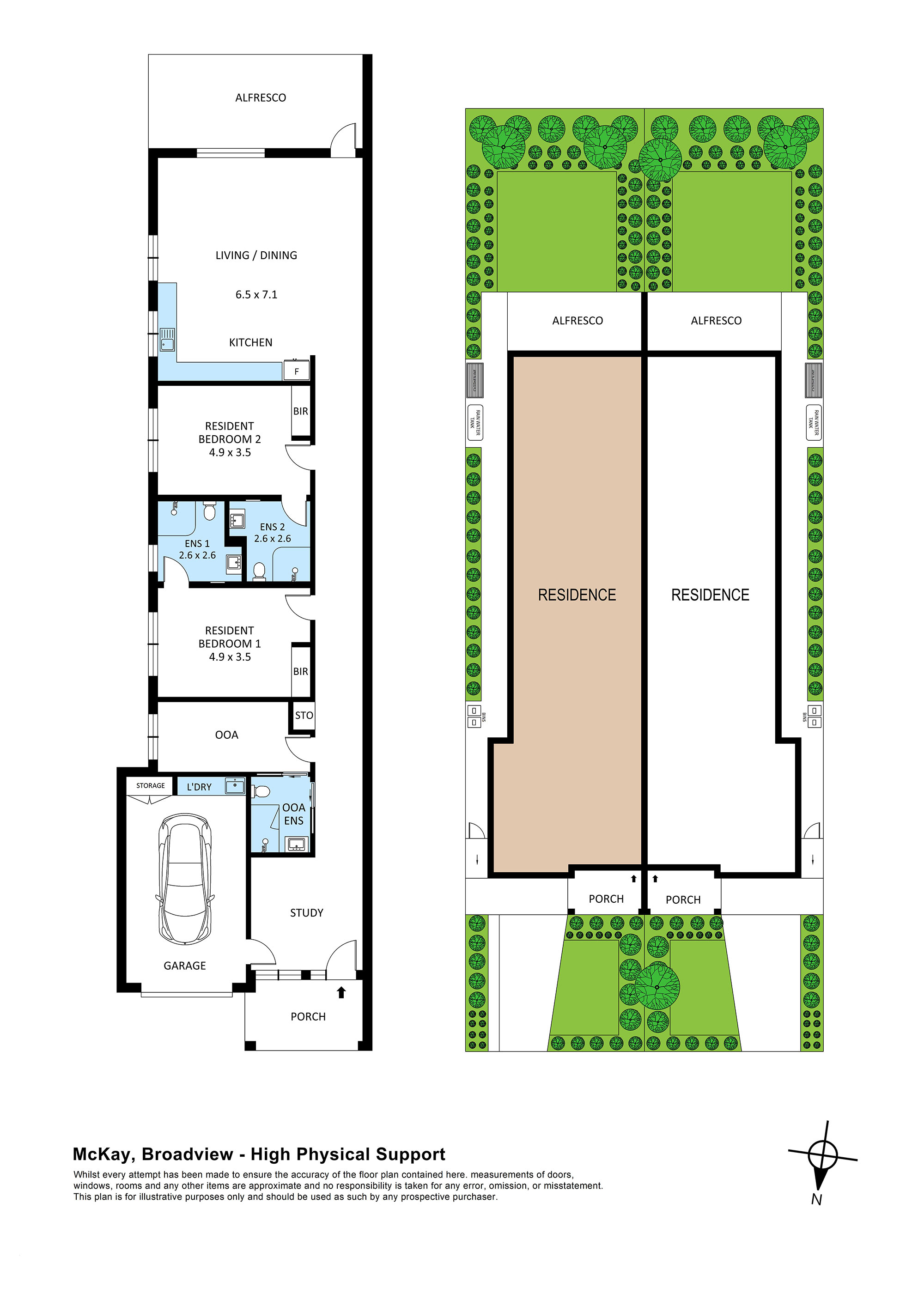 Central Broadview Setting Minutes from Prospect Road — Floorplan 1