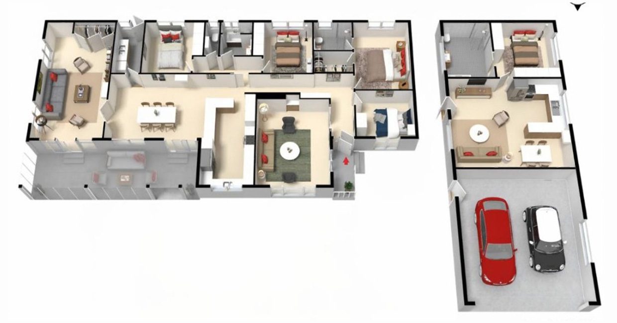 Two Side-by-Side SIL Homes Available in Seaford, VIC 3198 — Floorplan 1