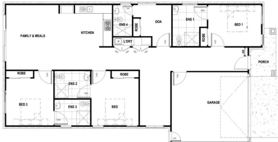 Urban convenience meets Suburban tranquility in Tarneit — Floorplan 1