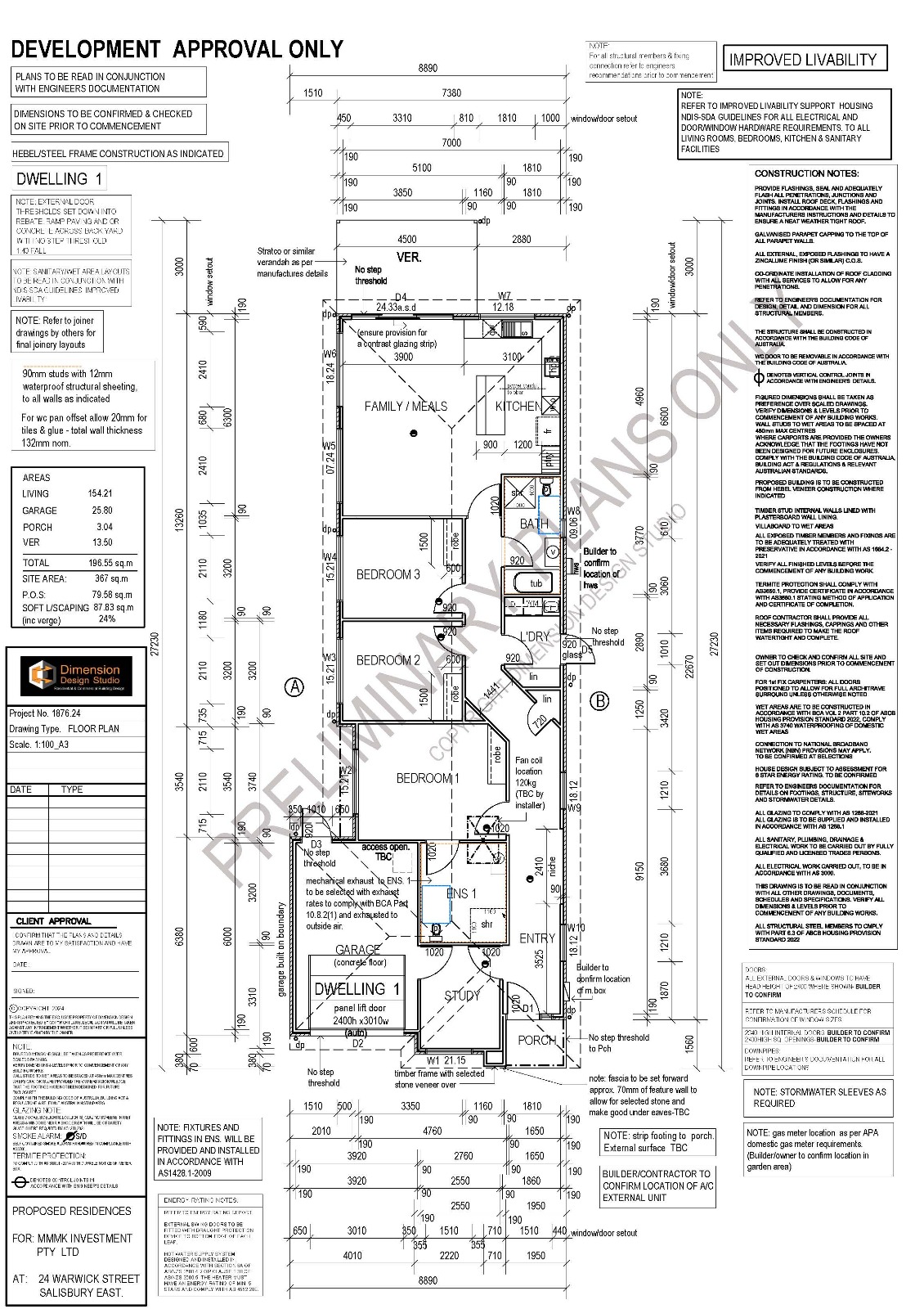 Robust SDA Housing Vacancy in Salisbury – Ready to Move In — Floorplan 1