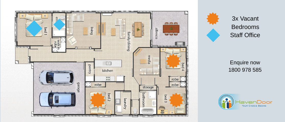 Your Haven in Orange - Modern SIL Living in a Connected Community — Floorplan 1