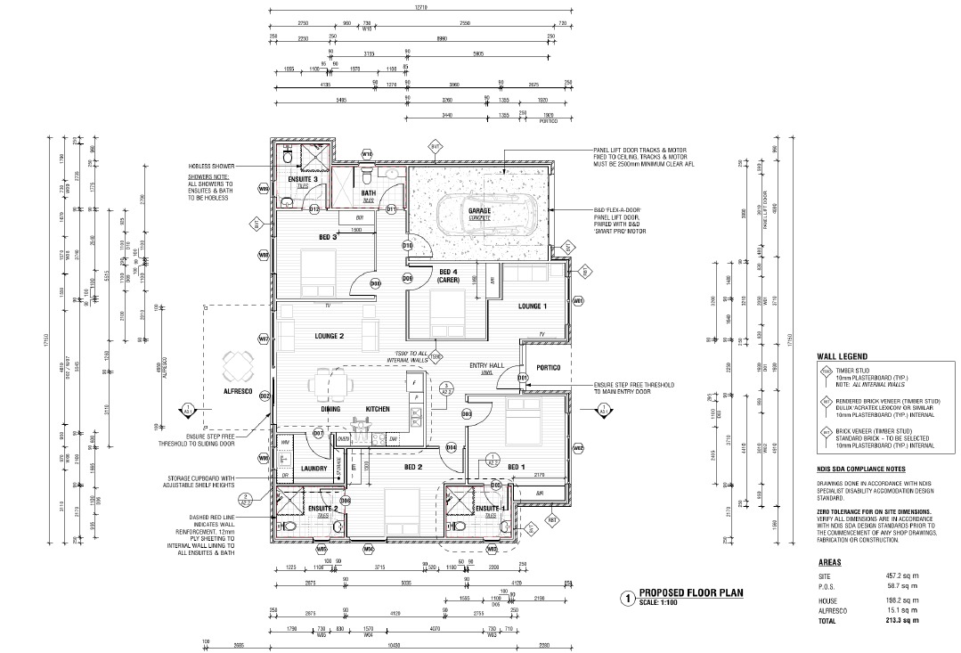 Accessible Oasis: High Physical Support SDA House in Hackham West, SA — Floorplan 1