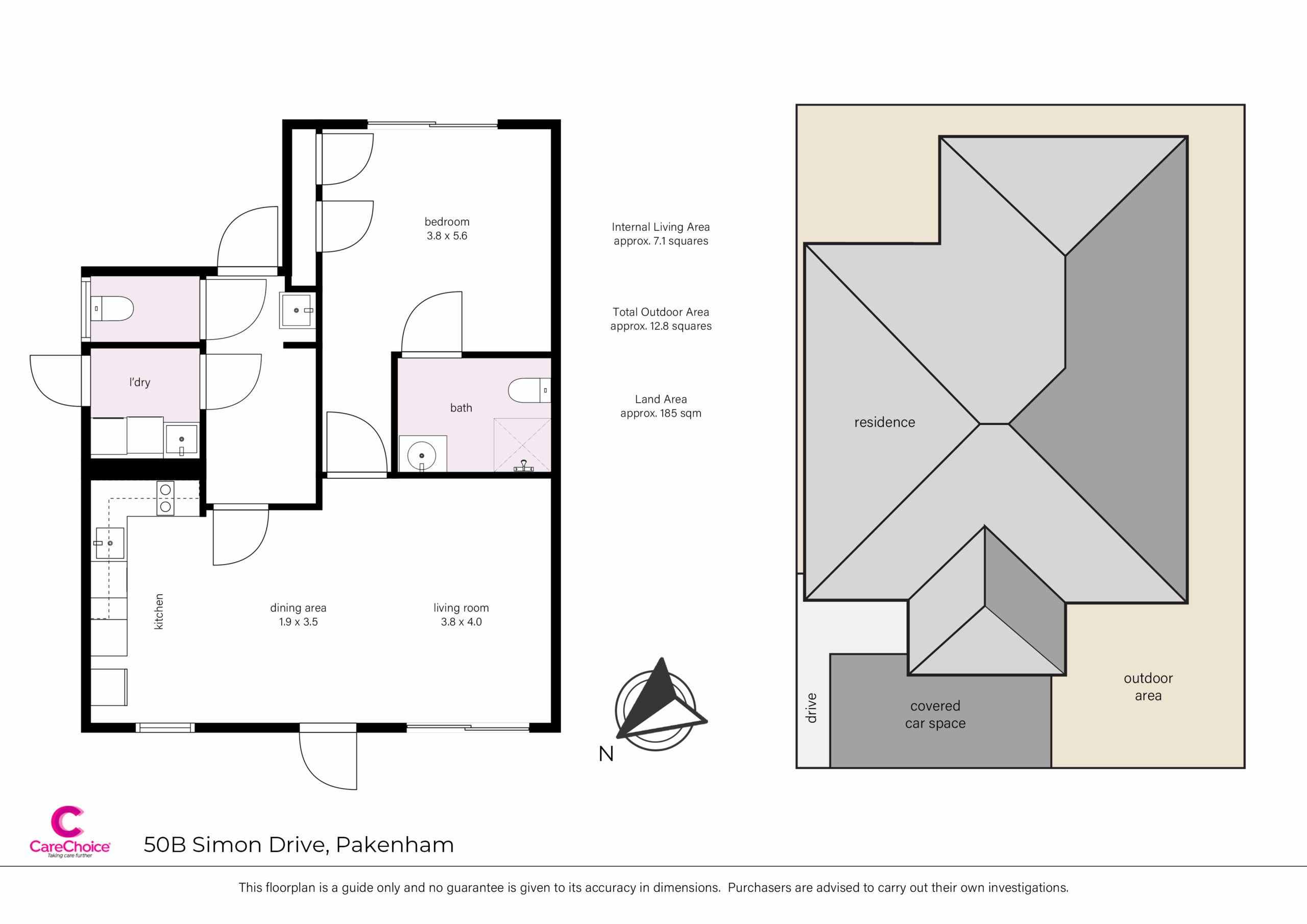 Pakenham – 1 Bedroom Robust/IL Unit — Floorplan 1