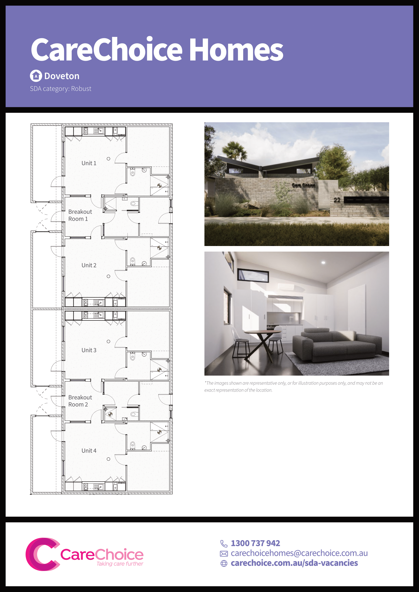 Doveton – Single Occupancy Robust/IL Villas — Floorplan 1