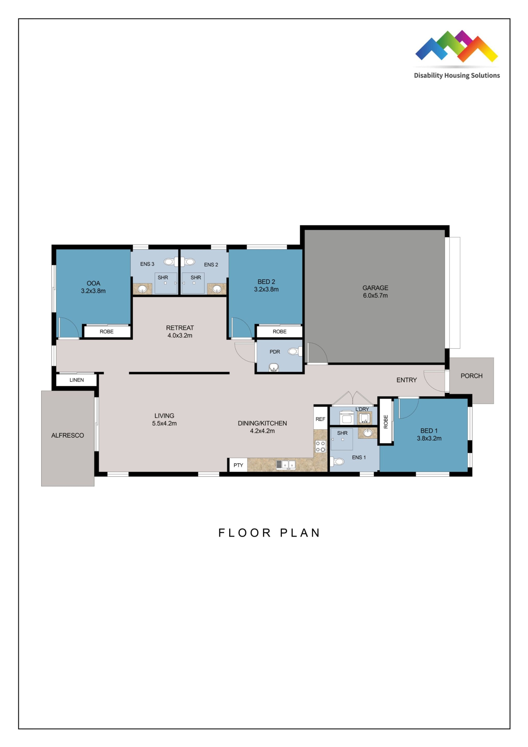 MERINGANDAN WEST, TOOWOOMBA QLD - IMPROVED LIVEABILITY HOUSE — Floorplan 1