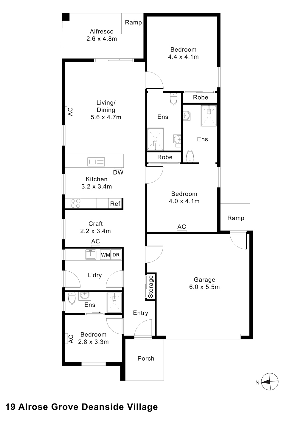 High Physical Support SDA Two Independent Homes on One Title Purpose-Built — Floorplan 1