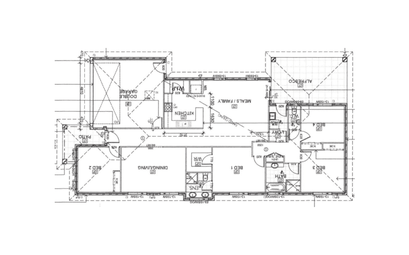 A lovely 3-bedroom single storey house in Edmondson Park — Floorplan 1
