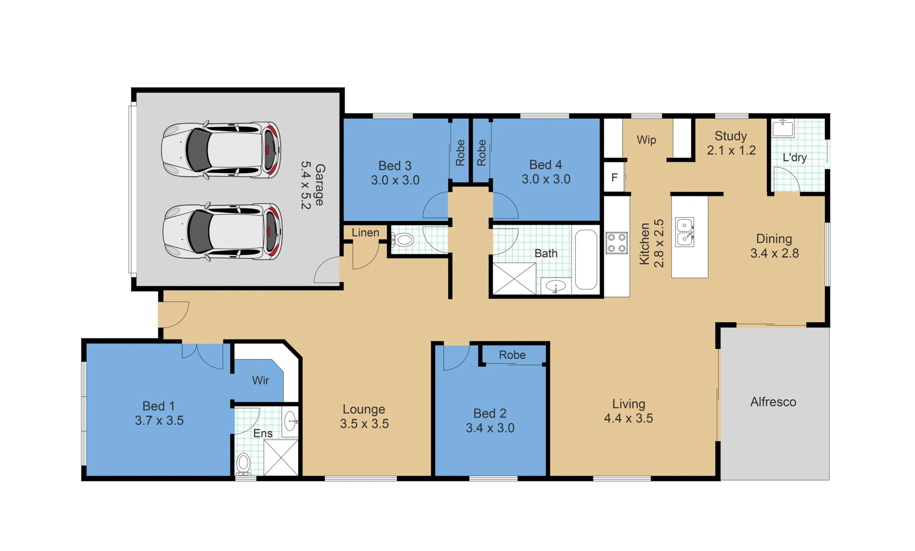 Beautiful modern in the Jordan Springs NSW! — Floorplan 1