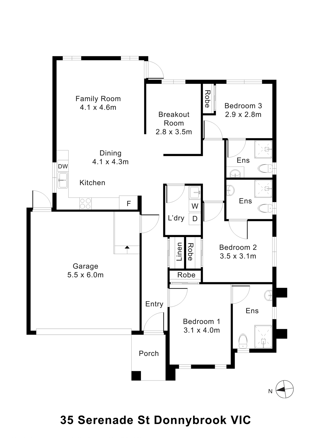 Strong. Secure. Completely Yours.- Private Robust Home in Donnybrook — Floorplan 1