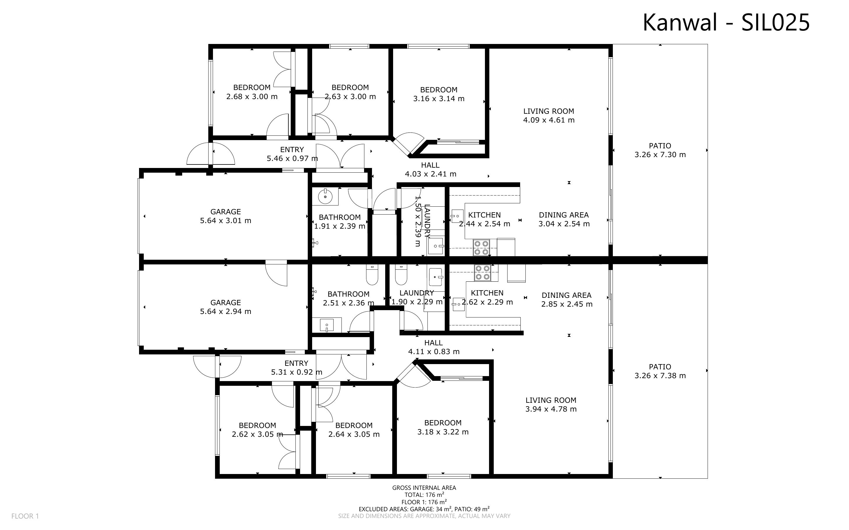 Comfortable, supported living in a peaceful six-bedroom in Kanwal — Floorplan 1