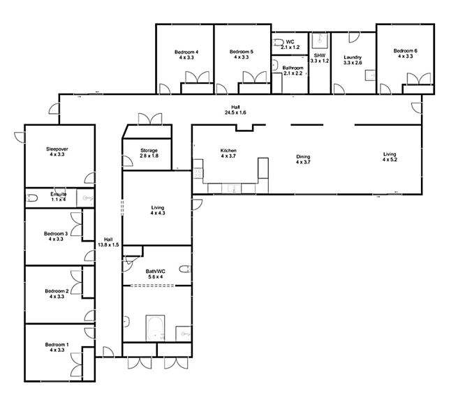 Cranbourne: Improved Liveability house — Floorplan 1