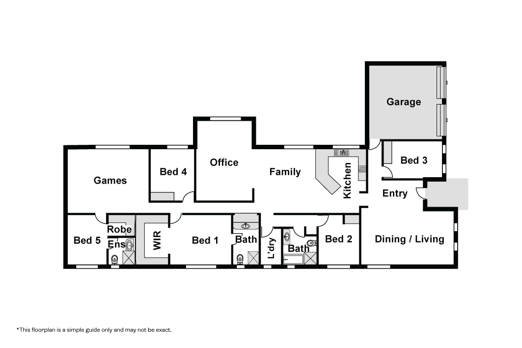 Worrigee Living: Spacious Home with Dual Kitchens & Large Backyard — Floorplan 1